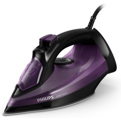 Philips 5000 Series DST5030 Steam Iron 2400W - Black & Purple | Powerful Performance & Sleek Design!